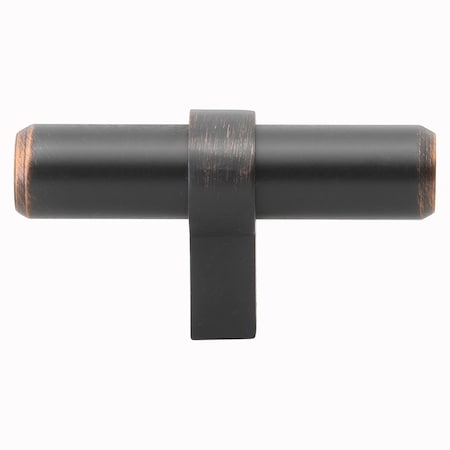 Gliderite Hardware 2-1/4 in. Oil Rubbed Bronze Solid Steel Cabinet T-Knob - 4002-T-ORB, 25PK 4002-T-ORB-25